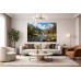 Tablou Canvas Cabana ideala 47, 80 x 50 cm, natura, peisaj, stil pictura, sasiu de lemn, panza de bumbac 90%, agatatoare invizibila