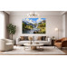 Tablou Canvas Cabana ideala 52, 80 x 50 cm, natura, peisaj, stil pictura, sasiu de lemn, panza de bumbac 90%, agatatoare invizibila