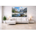 Tablou Canvas Cabana ideala 67, 80 x 50 cm, natura, peisaj, stil pictura, sasiu de lemn, panza de bumbac 90%, agatatoare invizibila Tablou Canvas Cabana ideala 67, 80 x 50 cm, natura, peisaj, stil pictura, sasiu de lemn, panza de bumbac 90%, agatatoare invizibila