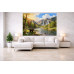 Tablou Canvas Cabana ideala 70, 80 x 50 cm, natura, peisaj, stil pictura, sasiu de lemn, panza de bumbac 90%, agatatoare invizibila
