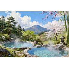 Tablou Canvas Peisaj in Japonia 32, 80x50 cm, natura, flori, lac, padure, rau, stil pictura, sasiu de lemn, panza de bumbac 90%, agatatoare invizibilla Tablou Canvas Peisaj in Japonia 32, 80x50 cm, natura, flori, lac, padure, rau, stil pictura, sasiu de lemn, panza de bumbac 90%, agatatoare invizibilla
