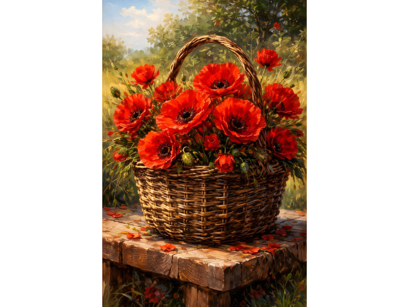 Tablou Canvas Natura statica florala 5, 80x50 cm, flori, stil pictura, sasiu de lemn, panza de bumbac 90%, agatatoare invizibilla Tablou Canvas Natura statica florala 5, 80x50 cm, flori, stil pictura, sasiu de lemn, panza de bumbac 90%, agatatoare invizibilla