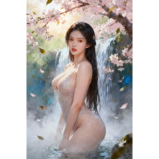 Tablou Canvas Nud senzual exotic 1,, senzual print stil pictura 80x50 cm, sasiu de lemn, panza de bumbac 90%, agatatoare invizibila