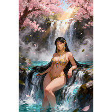 Tablou Canvas Nud senzual exotic 3,, senzual print stil pictura 80x50 cm, sasiu de lemn, panza de bumbac 90%, agatatoare invizibila