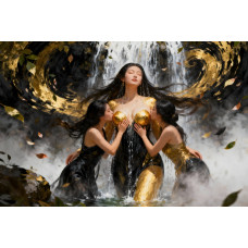 Tablou Canvas Veneratie senzuala exotica 13, senzual print stil pictura 80x50 cm, sasiu de lemn, panza de bumbac 90%, agatatoare invizibila