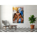 Tablou Canvas Veneratie senzuala egipteana 2, femeie, nud, print stil pictura 80x50 cm, sasiu de lemn, panza de bumbac 90%, agatatoare invizibila