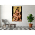 Tablou Canvas Veneratie senzuala feminina 5, femei sexy, nud, print stil pictura 80x50 cm, sasiu de lemn, panza de bumbac 90%, agatatoare invizibila