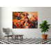Tablou Canvas Dansul florilor feminin 2, 80x50cm, stil pictura, sasiu de lemn, panza de bumbac 90%, agatatoare invizibila
