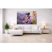 Tablou Canvas Dansul florilor feminin 6, 80x50cm, stil pictura, sasiu de lemn, panza de bumbac 90%, agatatoare invizibila