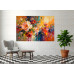 Tablou Canvas Flori abstract, 80x50cm, stilizat, stil pictura, sasiu de lemn, panza de bumbac 90%, agatatoare invizibila, pentru bucatarie, living Tablou Canvas Flori abstract, 80x50cm, stilizat, stil pictura, sasiu de lemn, panza de bumbac 90%, agatatoare invizibila, pentru bucatarie, living