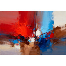 Tablou Canvas Dans abstract, 80x50cm, stilizat, stil pictura, sasiu de lemn, panza de bumbac 90%, agatatoare invizibila, pentru bucatarie, living