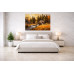 Tablou Canvas Moara de apa 3, 80x50cm, padure, rau, natura, stil pictura, sasiu de lemn, panza de bumbac 90%, agatatoare invizibila, pentru bucatarie, living