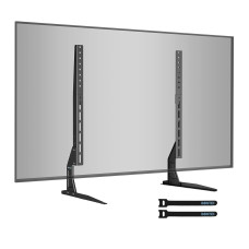 Suport TV de masa/birou/mobila 22-65 inch (56-165cm), inaltime ajustabila, 50 kg max, negru