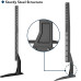 Suport TV de masa/birou/mobila 22-65 inch (56-165cm), inaltime ajustabila, 50 kg max, negru