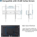 Suport TV de perete, Bontec, 23-60 inch (58-152cm), reglabil, otel, 45 kg max, negru