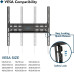 Suport TV de perete, Bontec, 23-60 inch (58-152cm), reglabil, otel, 45 kg max, negru