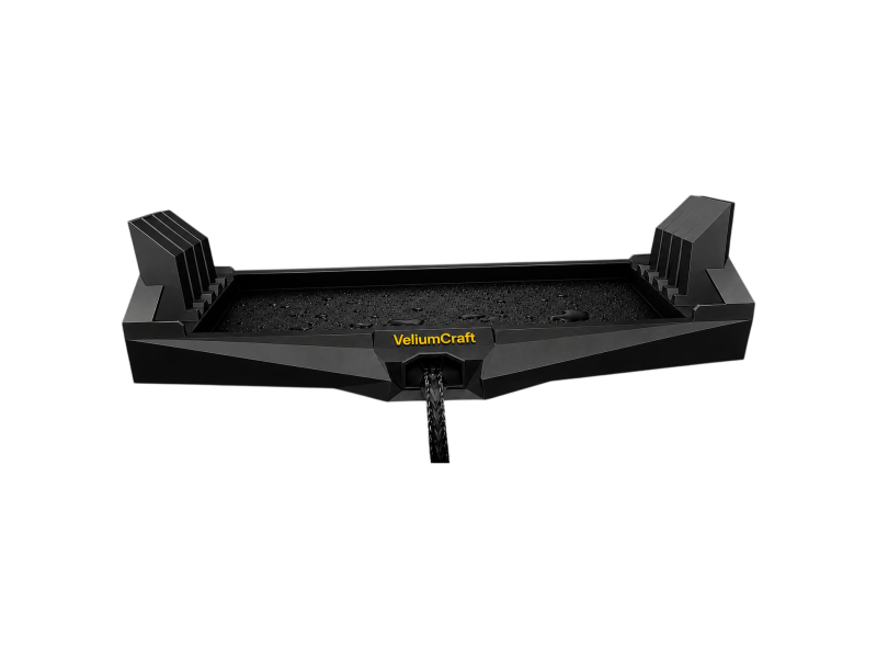 Suport organizator placi de printare 3D, VeliumCraft, 27x8.1x6.7 cm, plastic negru, compatibil cu placi 230-255 mm Suport organizator placi de printare 3D, VeliumCraft, 27x8.1x6.7 cm, plastic negru, compatibil cu placi 230-255 mm