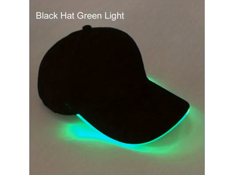 Sapca cu led, VeliumCraft, 18x28x56 cm, lumina verde