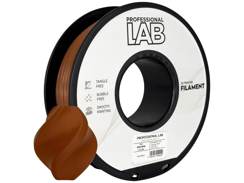 Filament 3D, Professional LAB, PETG, brown maro, compatibil universal, rezistenta ultra, 1.75mm, 1kg Filament 3D, Professional LAB, PETG, brown maro, compatibil universal, rezistenta ultra, 1.75mm, 1kg