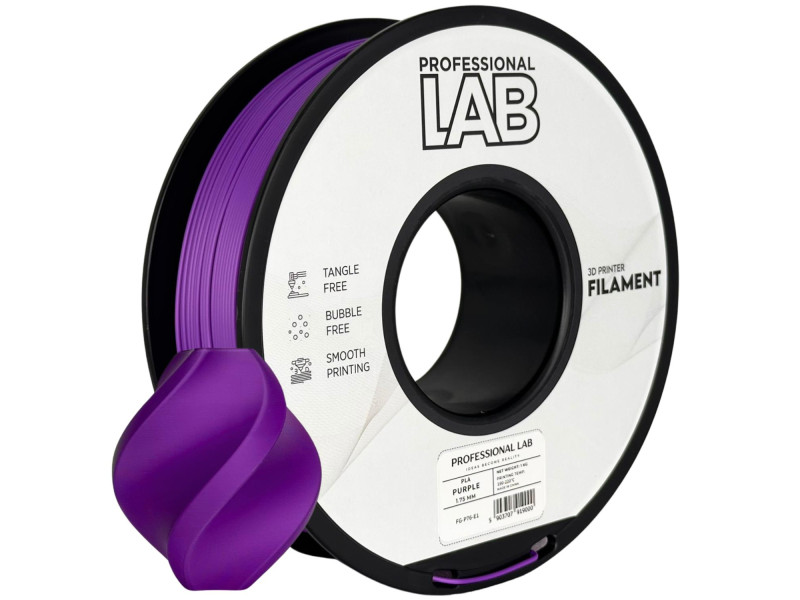 Filament 3D, Professional LAB, PETG, purple mov, compatibil universal, rezistenta ultra, 1.75mm, 1kg