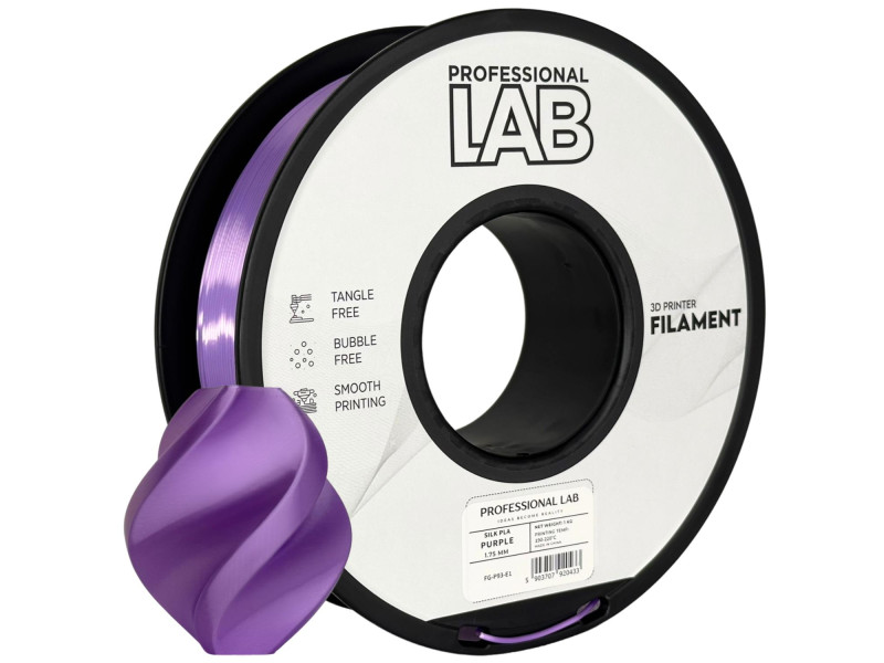 Filament 3D, Professional LAB,Silk PLA, purple metalizat, compatibil universal, rezistenta ultra, 1.75mm, 1kg Filament 3D, Professional LAB,Silk PLA, purple metalizat, compatibil universal, rezistenta ultra, 1.75mm, 1kg