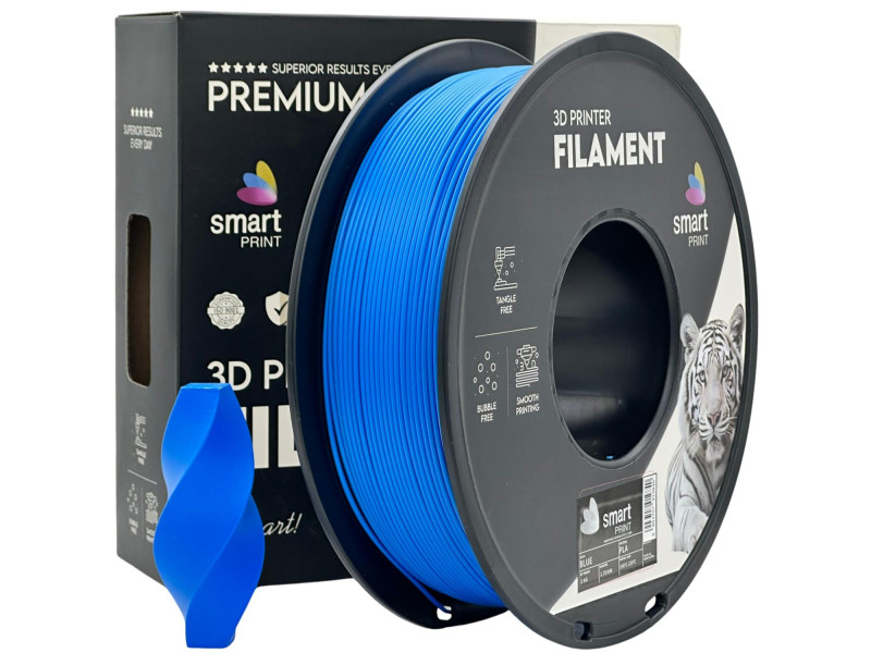 Filament 3D, Smart Print, PETG, blue albastru, compatibil universal, rezistenta ultra, 1.75mm, 1kg Filament 3D, Smart Print, PETG, blue albastru, compatibil universal, rezistenta ultra, 1.75mm, 1kg