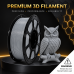 Filament 3D, VeliumCraft, PETG, gri gray, compatibil universal, rezistenta ultra, 1.75mm, 1kg Filament 3D, VeliumCraft, PETG, gri gray, compatibil universal, rezistenta ultra, 1.75mm, 1kg