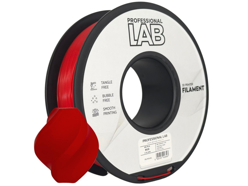 Filament 3D, Professional LAB, PLA, rosu, compatibil universal, rezistenta ultra, 1.75mm, 1kg Filament 3D, Professional LAB, PLA, rosu, compatibil universal, rezistenta ultra, 1.75mm, 1kg
