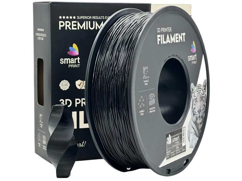 Filament 3D, Smart Print, TPU, negru black compatibil universal, rezistenta ultra, 1.75mm, 1kg Filament 3D, Smart Print, TPU, negru black compatibil universal, rezistenta ultra, 1.75mm, 1kg