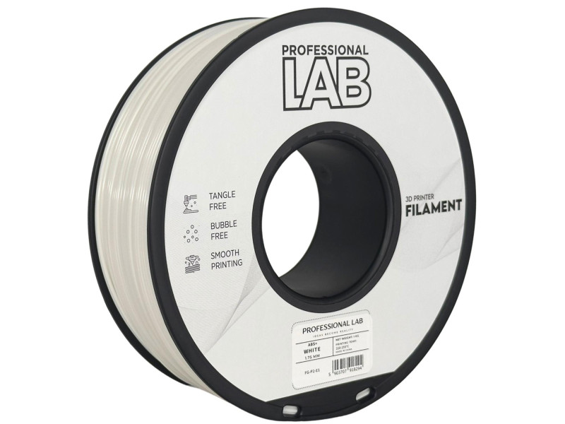 Filament 3D, Professional LAB, PLA, alb, compatibil universal, rezistenta ultra, 1.75mm, 1kg Filament 3D, Professional LAB, PLA, alb, compatibil universal, rezistenta ultra, 1.75mm, 1kg