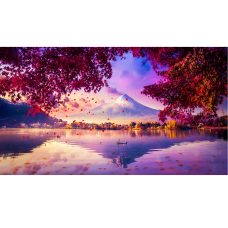 Peisaj, Japonia, Apus, 90 x 50 cm, Multicolor Peisaj, Japonia, Apus, 90 x 50 cm, Multicolor