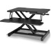 Stand de lucru laptop,calculator sit-stand, Bontec, 55 x 40 x 39 cm, cu suport tastatura, 15 kg max, metal, negru