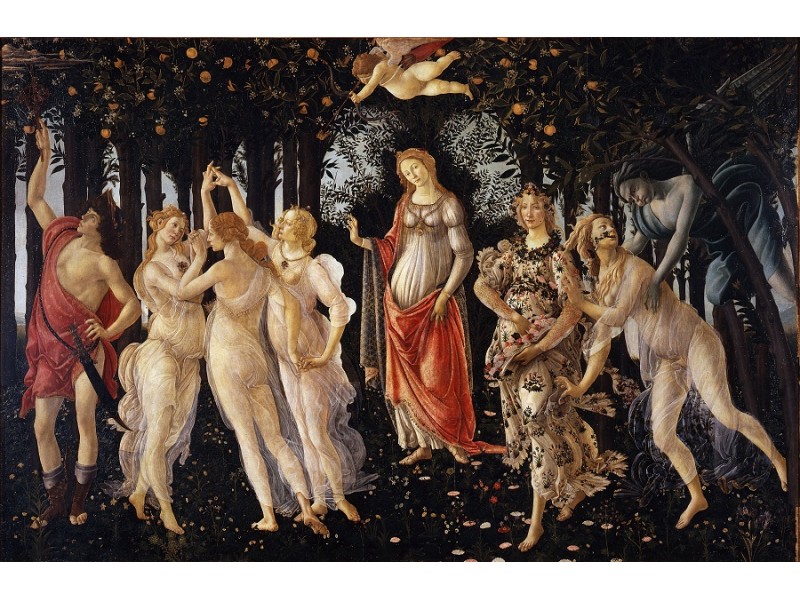 Reproducere Botticelli, Primavera, 90 x 60 cm, Multicolor Reproducere Botticelli, Primavera, 90 x 60 cm, Multicolor