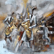 Jazz, 70 x 70 cm, Rama lemn, Multicolor Jazz, 70 x 70 cm, Rama lemn, Multicolor