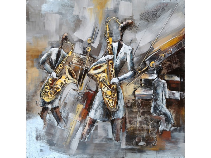 Jazz, 70 x 70 cm, Rama lemn, Multicolor Jazz, 70 x 70 cm, Rama lemn, Multicolor