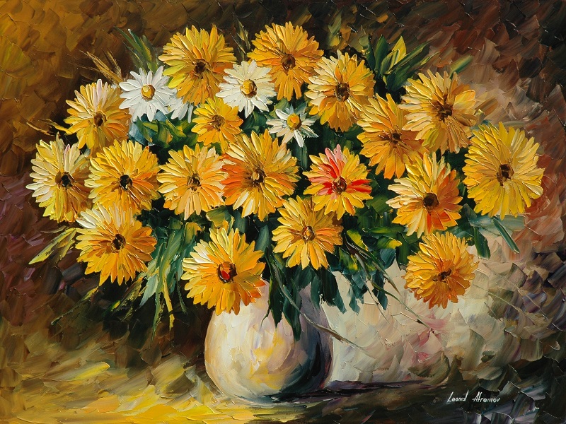 Flori, 80 x 60 cm, Rama lemn, Multicolor