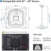Suport TV de perete, Bontec, pivotant 13-43 inch (33-110cm), reglabil, otel, 35 kg max, negru